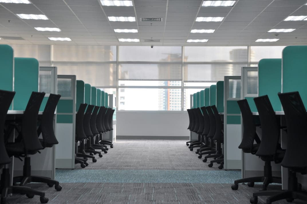 Modern business workspace